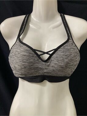 La Senza Heather Grey Racerback Sports Bra Medium Support